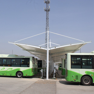 膜結構公交車棚-2