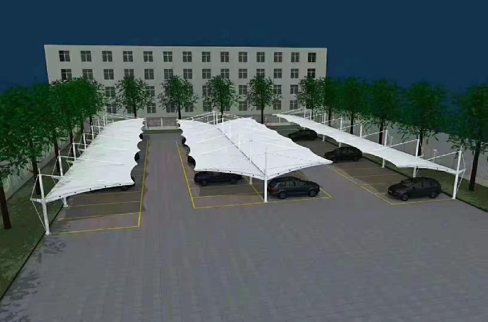 膜結構停車棚-9