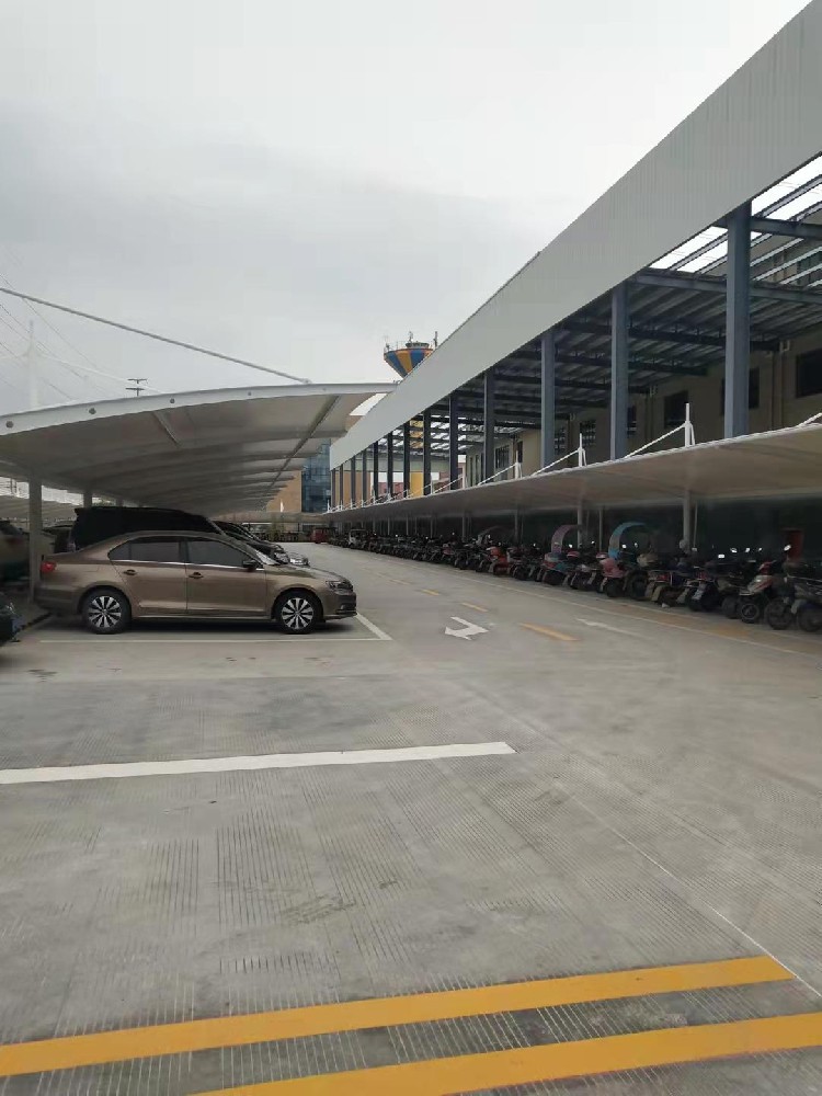 膜結構電瓶車棚